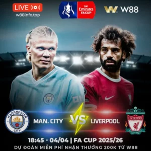 Read more about the article [W88 – MINIGAME] MAN CITY – LIVERPOOL | RƯỢT ĐUỔI HẤP DẪN