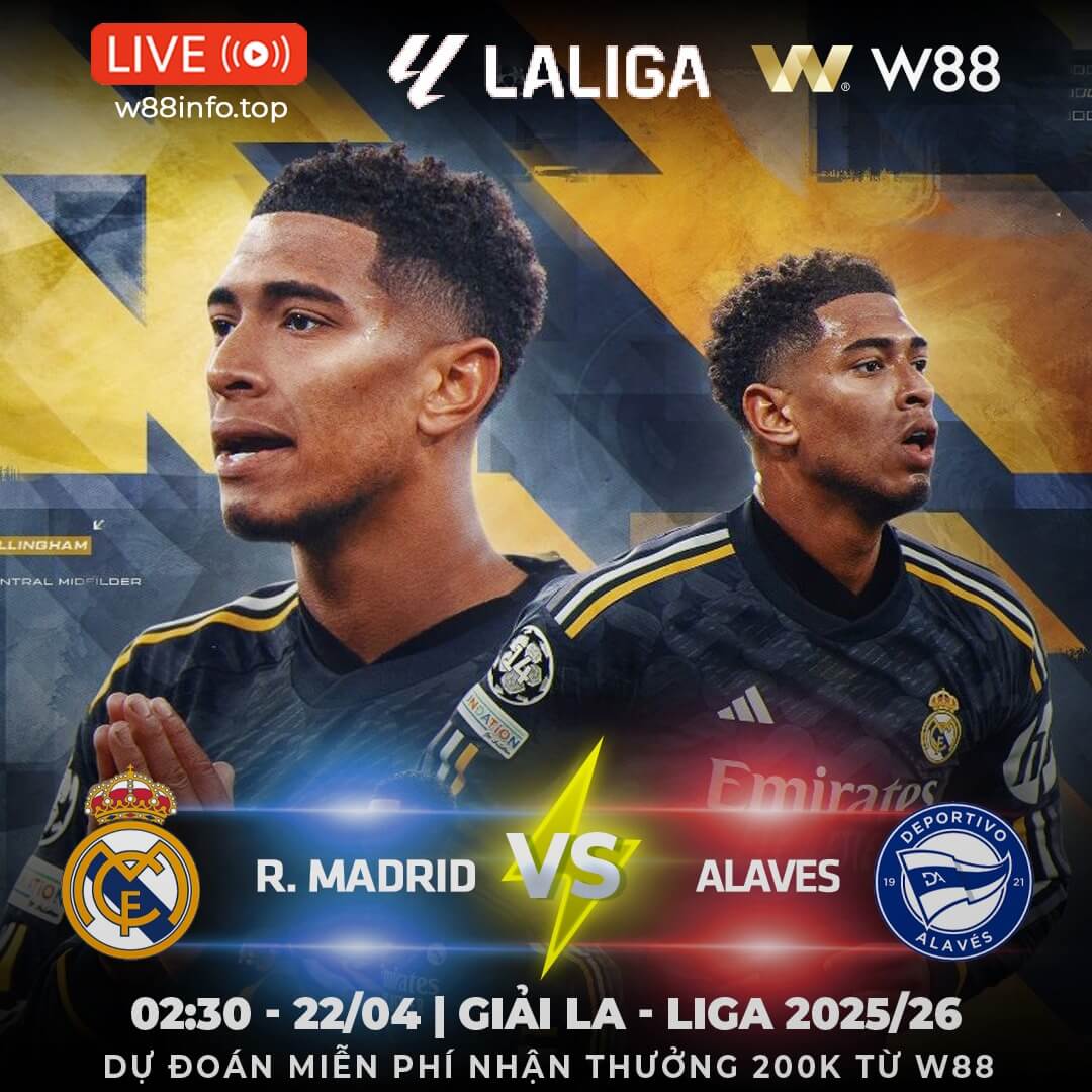 You are currently viewing [W88 – MINIGAME] REAL MADRID – ALAVES | NGỘT NGẠT Ở BERNABEU