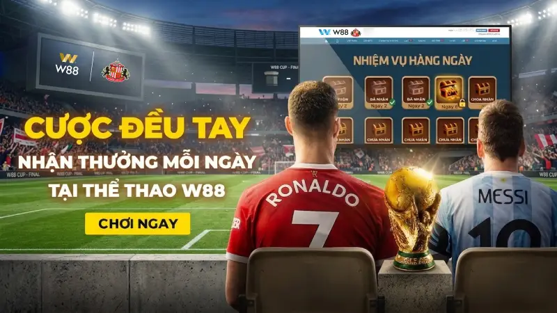 You are currently viewing CƯỢC ĐỀU TAY NHẬN THƯỞNG MỖI NGÀY TẠI THỂ THAO W88