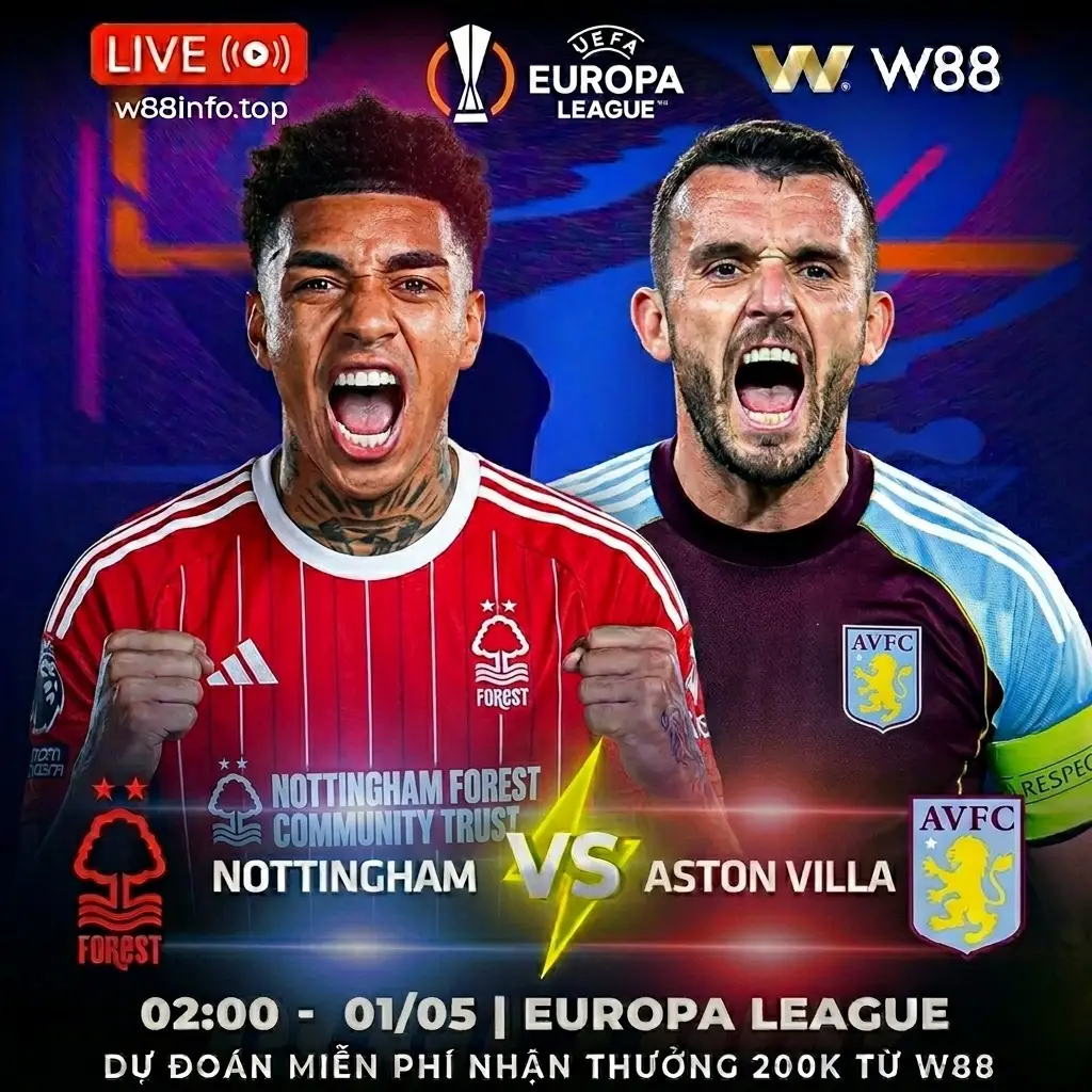 You are currently viewing [W88 – MINIGAME] NOTTINGHAM – ASTON VILLA | TRẬN CHIẾN NỘI BỘ