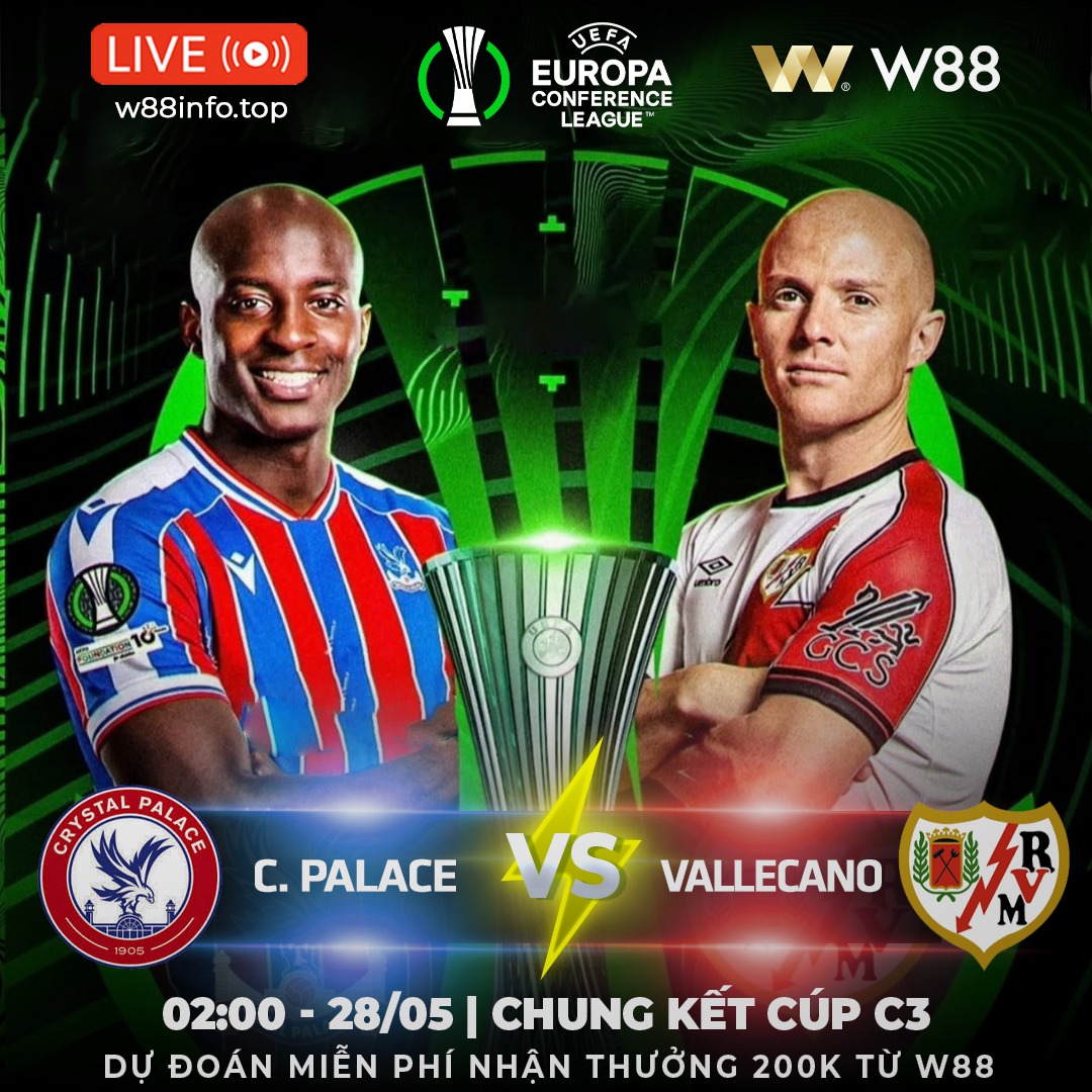 You are currently viewing [W88 – MINIGAME] C.PALACE – VALLECANO | CƠ HỘI LỊCH SỬ