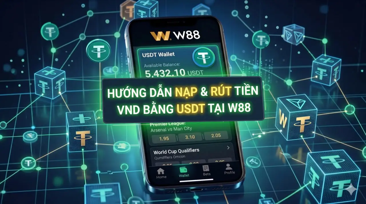You are currently viewing HƯỚNG DẪN NẠP & RÚT TIỀN VND BẰNG USDT TẠI W88 MỚI NHẤT