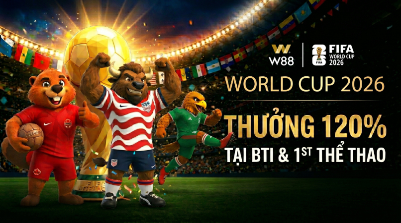 Read more about the article THƯỞNG 120% WORLD CUP TẠI BTI & 1ST THỂ THAO