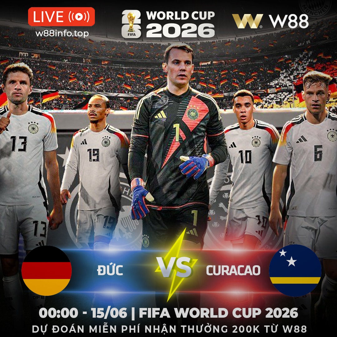 You are currently viewing [W88 – MINIGAME] ĐỨC – CURACAO | KHÔNG DỄ ÁP ĐẢO