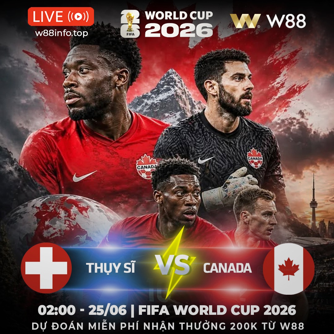 You are currently viewing [W88 – MINIGAME] THỤY SĨ – CANADA | ĐẠI CHIẾN NGÔI ĐẦU