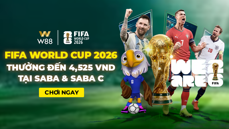You are currently viewing FIFA WORLD CUP 2026 – CƯỢC VÀ NHẬN THƯỞNG ĐẾN 4,525 VND TẠI SABA & SABA C