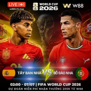 Read more about the article [W88 – MINIGAME] TÂY BAN NHA – BỒ ĐÀO NHA | “BỐ CON” ĐẠI CHIẾN