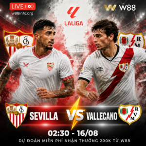 Read more about the article [W88 – MINIGAME] SEVILLA – VALLECANO | QUYẾT TẠO CÚ HÍCH LỚN