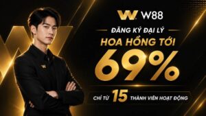 Read more about the article ĐẠI LÝ W88 – HOA HỒNG LÊN ĐẾN 69%, CHỈ TỪ 15 THÀNH VIÊN HOẠT ĐỘNG