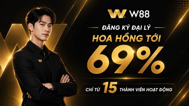 Read more about the article ĐẠI LÝ W88 – HOA HỒNG LÊN ĐẾN 69%, CHỈ TỪ 15 THÀNH VIÊN HOẠT ĐỘNG