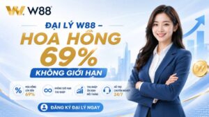 Read more about the article ĐẠI LÝ W88 – HOA HỒNG LÊN ĐẾN 69%, THU NHẬP KHÔNG GIỚI HẠN