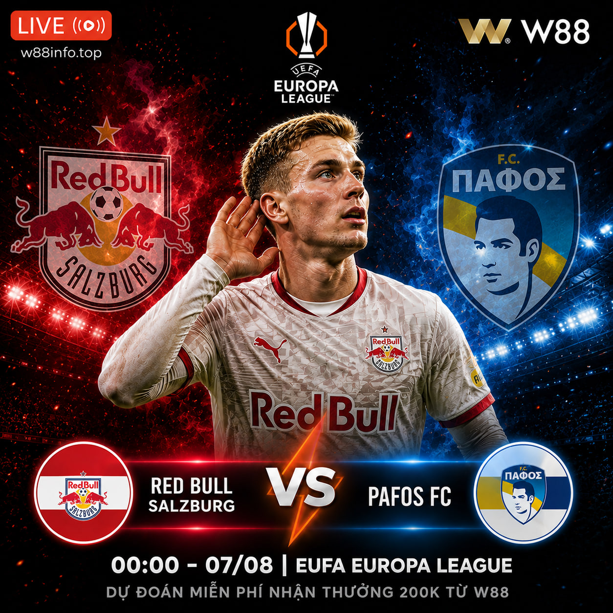 You are currently viewing [W88 – MINIGAME] SALZBURG – PAFOS FC | VÔ SÂN CHỊU TRẬN