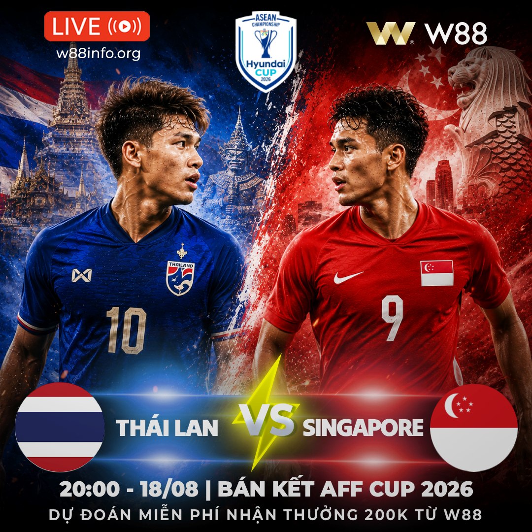 You are currently viewing [W88 – MINIGAME] THÁI LAN – SINGAPORE | VOI CHIẾN BƯỚC TIẾP