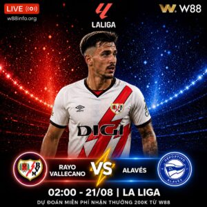 Read more about the article [W88 – MINIGAME] RAYO VALLECANO – ALAVES | TÌM KIẾM 3 ĐIỂM