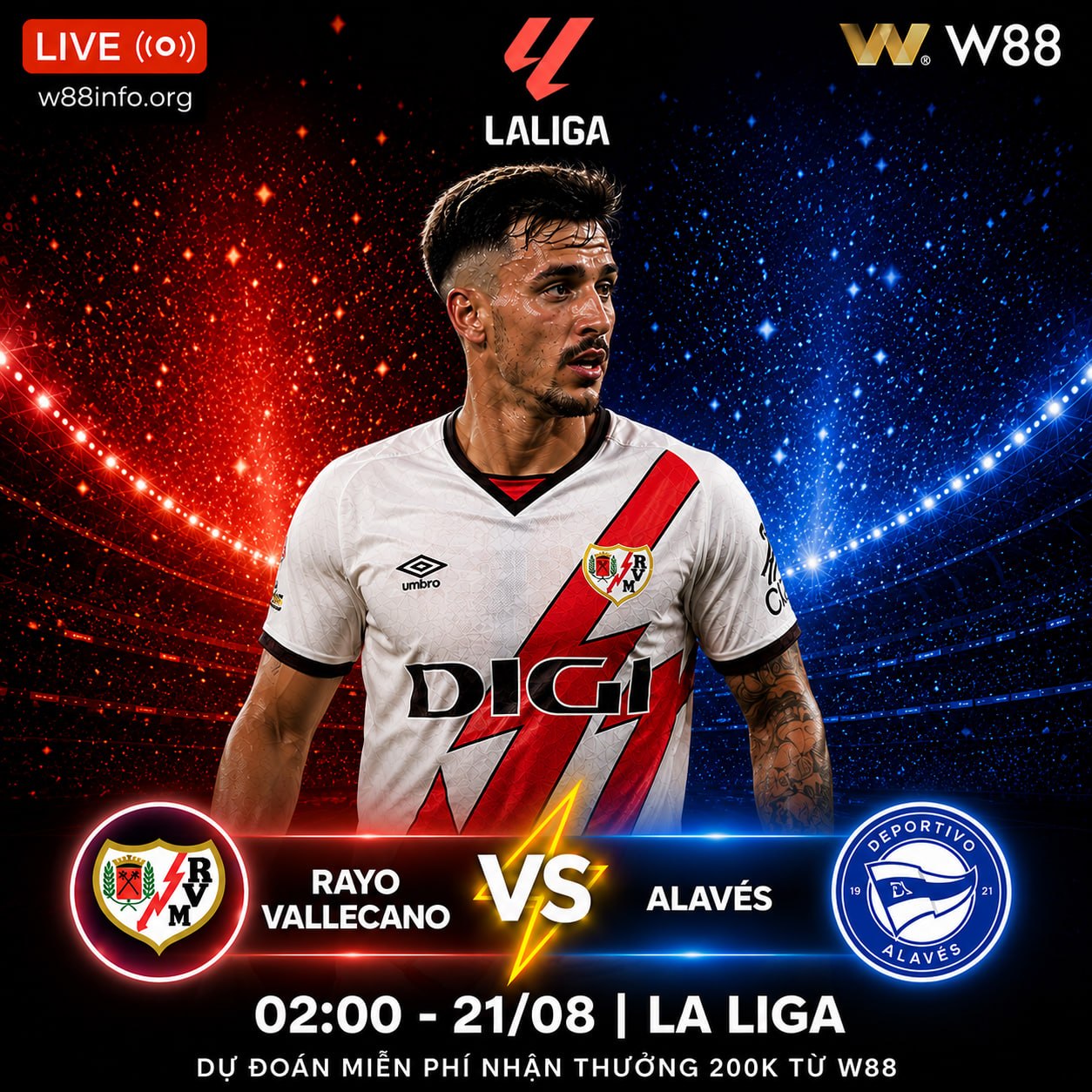 You are currently viewing [W88 – MINIGAME] RAYO VALLECANO – ALAVES | TÌM KIẾM 3 ĐIỂM