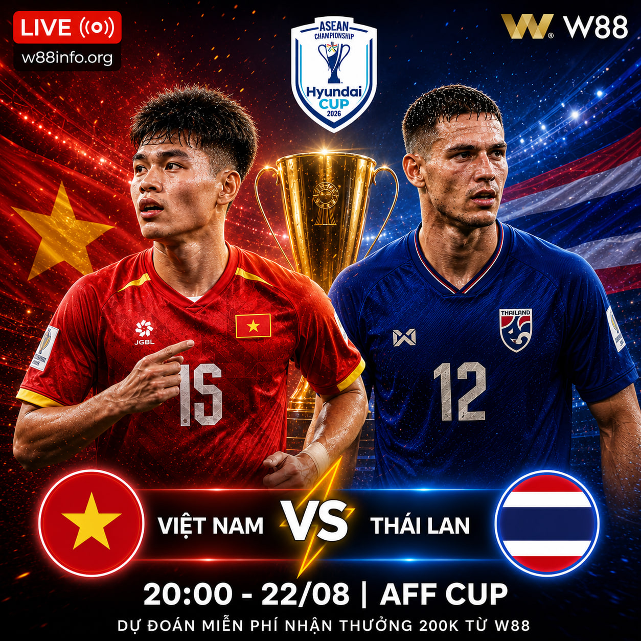 You are currently viewing [W88 – MINIGAME] THÁI LAN – VIỆT NAM | KHẲNG ĐỊNH VỊ THẾ