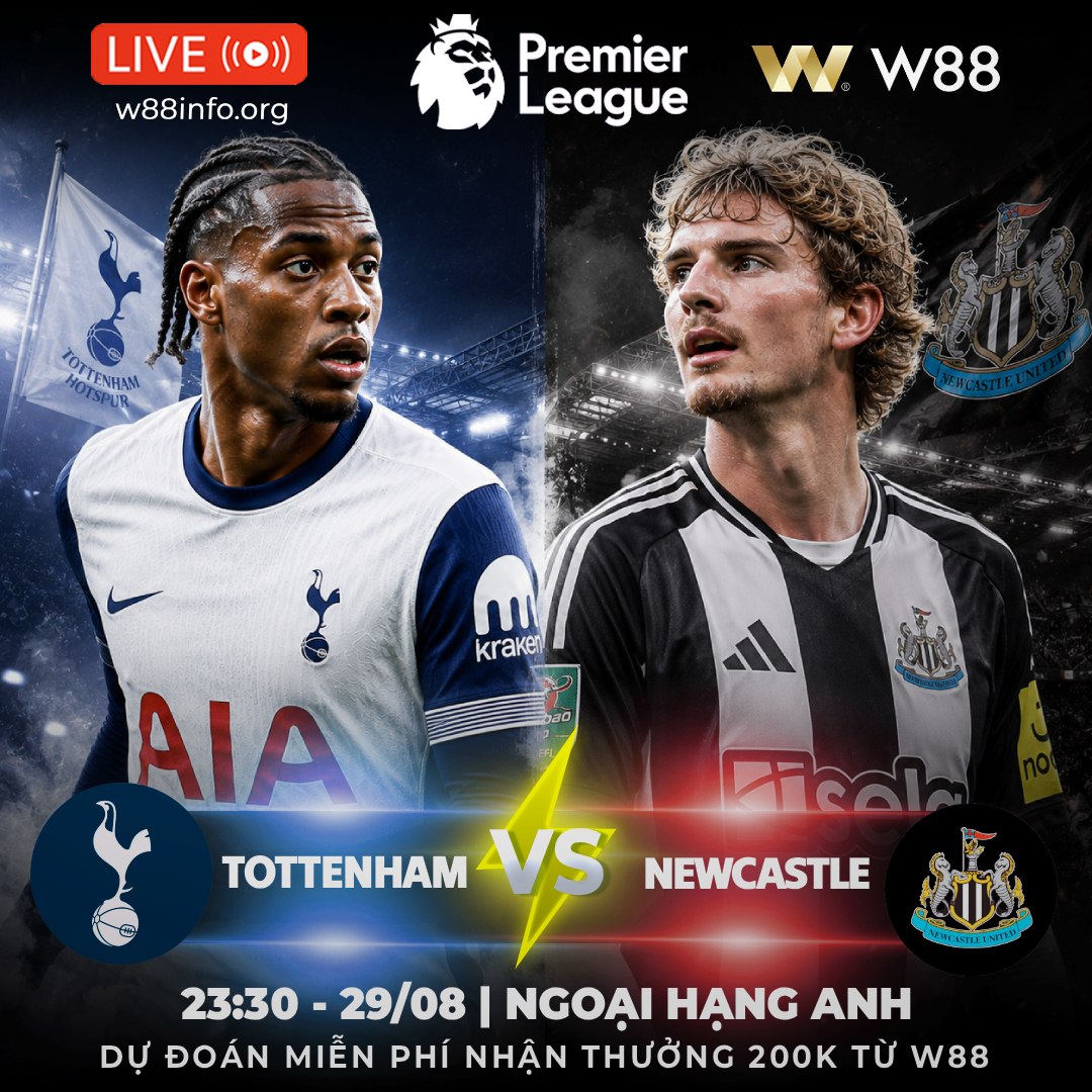 You are currently viewing [W88 – MINIGAME] TOTTENHAM – NEWCASTLE | ĐẠI CHIẾN BÙNG NỔ