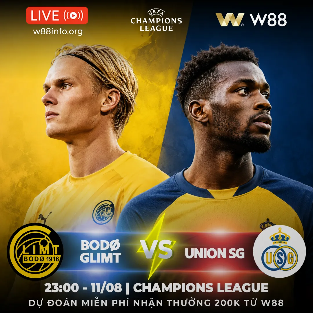You are currently viewing [W88 – MINIGAME] BODØ / GLIMT – UNION SG | HỪNG HỰC KHÍ THẾ