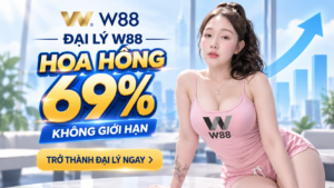 Read more about the article ĐẠI LÝ W88 – HOA HỒNG LÊN ĐẾN 69%, CHỈ TỪ 15 THÀNH VIÊN HOẠT ĐỘNG