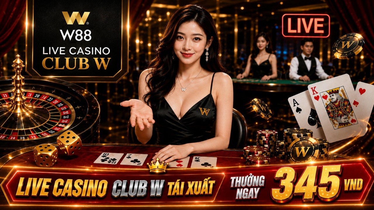 You are currently viewing LIVE CASINO CLUB W TÁI XUẤT – THƯỞNG NGAY 345 VND