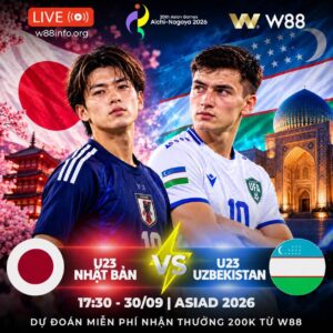 Read more about the article [W88 – MINIGAME] U23 NHẬT BẢN – U23 UZBEKISTAN | ĐẠI CHIẾN TRANH TÀI