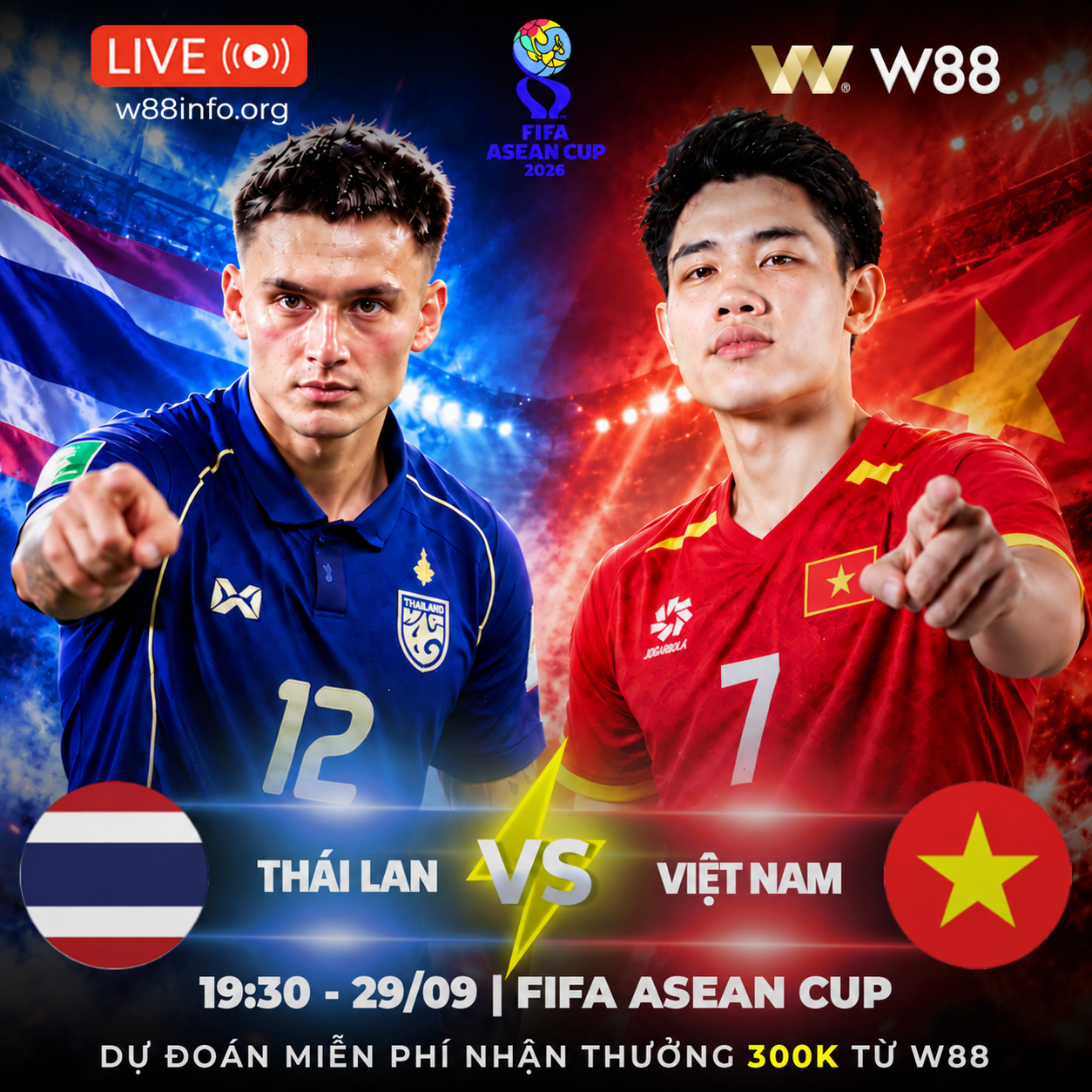 You are currently viewing [W88 – MINIGAME] THÁI LAN – VIỆT NAM | ĐẠI CHIẾN NGÔI ĐẦU