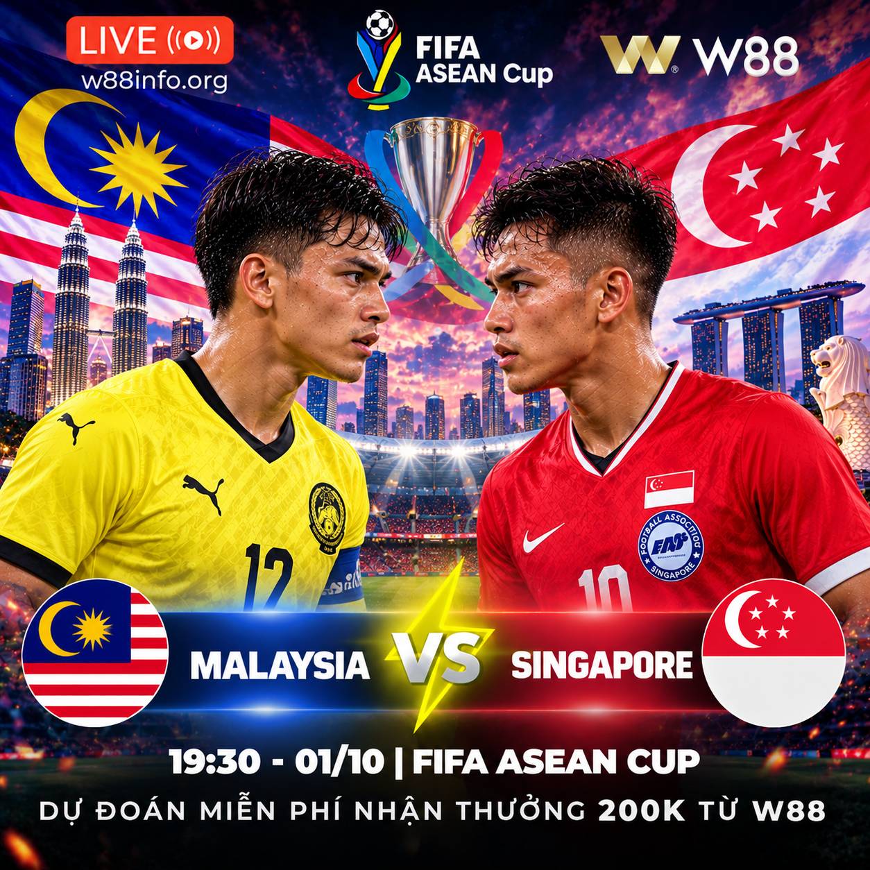 You are currently viewing [W88 – MINIGAME] MALAYSIA – SINGAPORE | ĐẠI CHIẾN ĐÔNG NAM Á