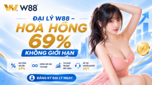 Read more about the article ĐẠI LÝ W88 – HOA HỒNG LÊN ĐẾN 69%, CHỈ TỪ 15 THÀNH VIÊN HOẠT ĐỘNG