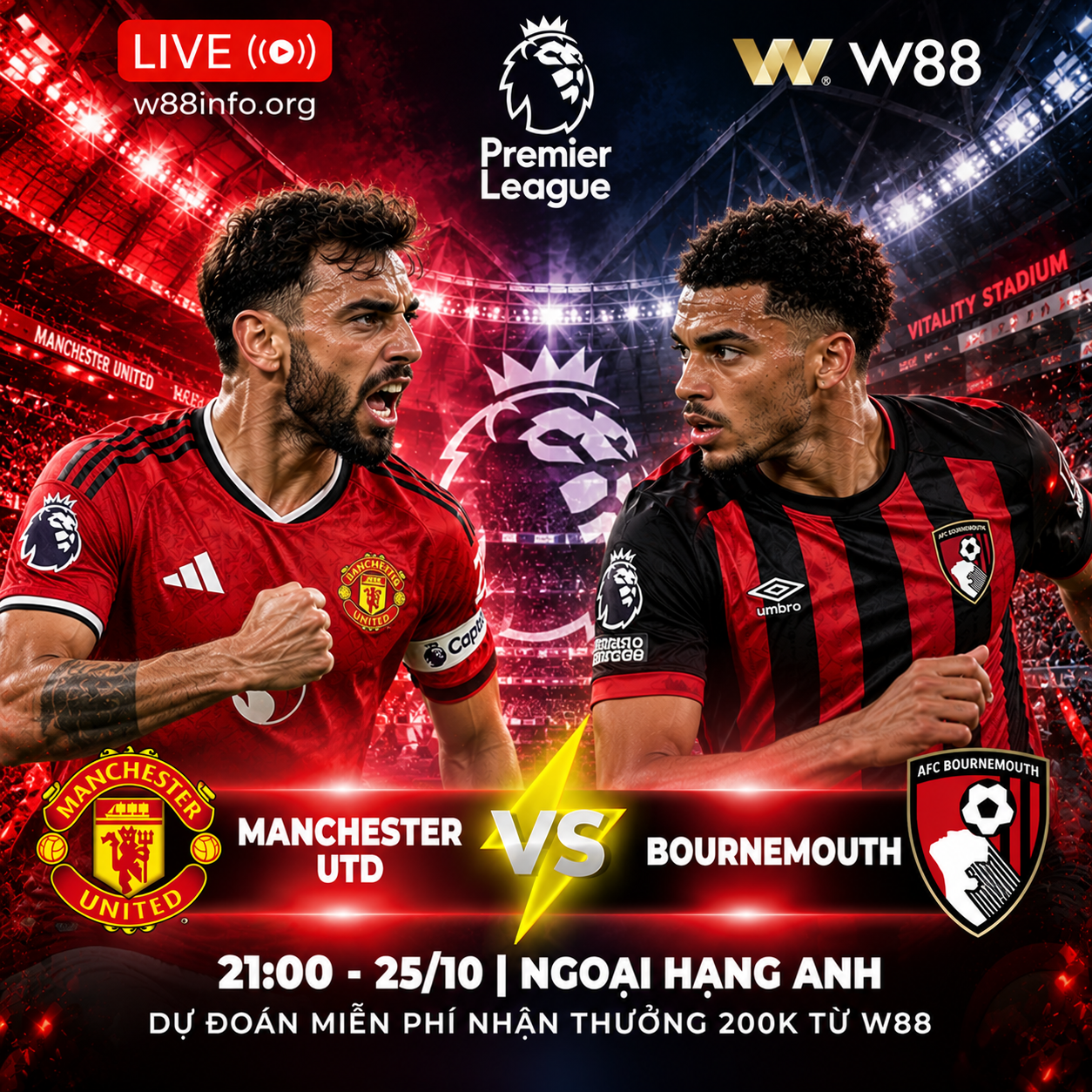 You are currently viewing [W88 – MINIGAME] MU UTD – BOURNEMOUTH | NGÀY PHÁN QUYẾT