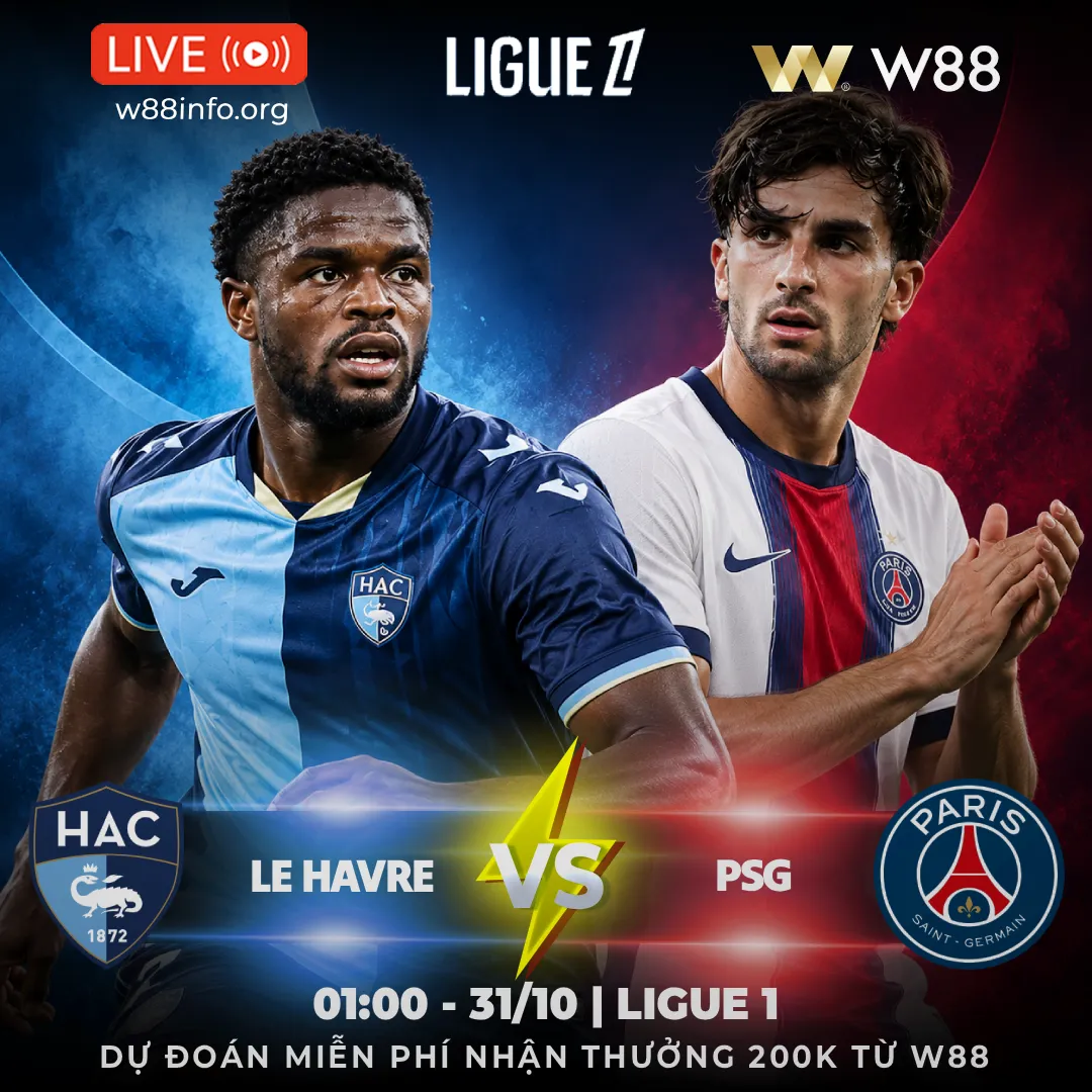 You are currently viewing [W88 – MINIGAME] LE HAVRE – PSG | QUÁ SỨC CHO CHỦ NHÀ