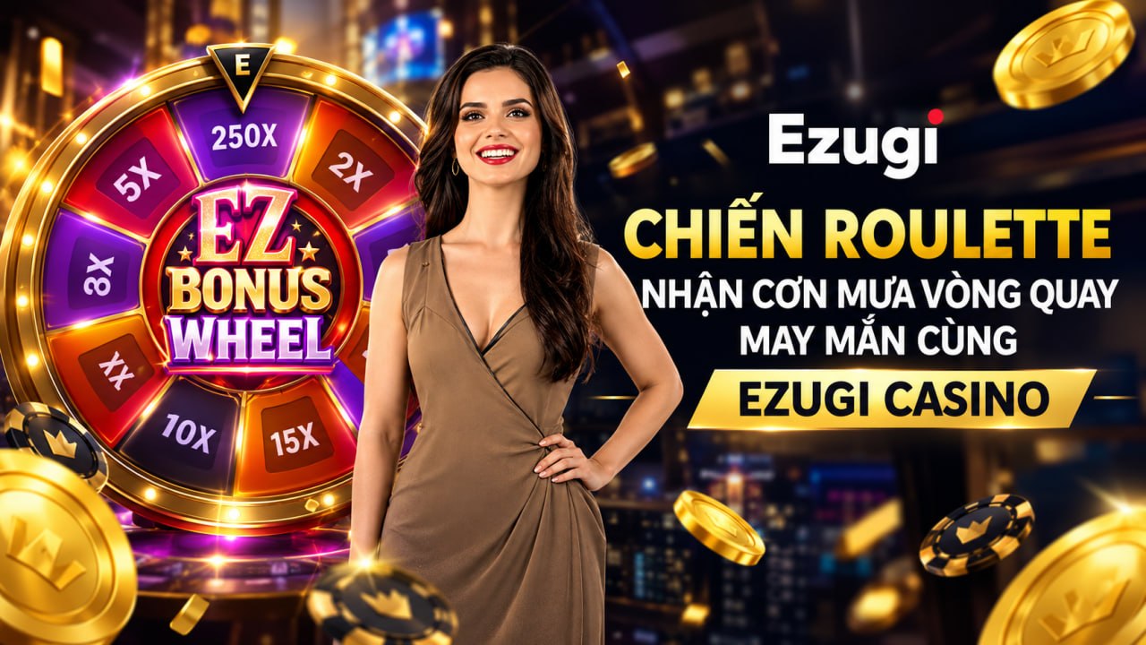You are currently viewing CHIẾN ROULETTE – NHẬN CƠN MƯA VÒNG QUAY MAY MẮN CÙNG EZUGI CASINO